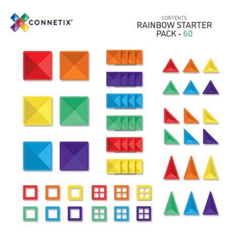 Magnetische tegels starter pack 60 stuks