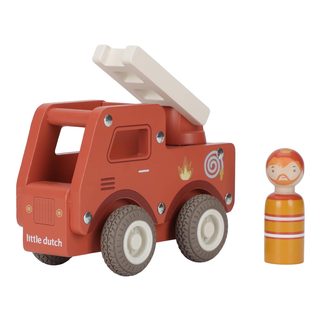 Houten brandweerwagen