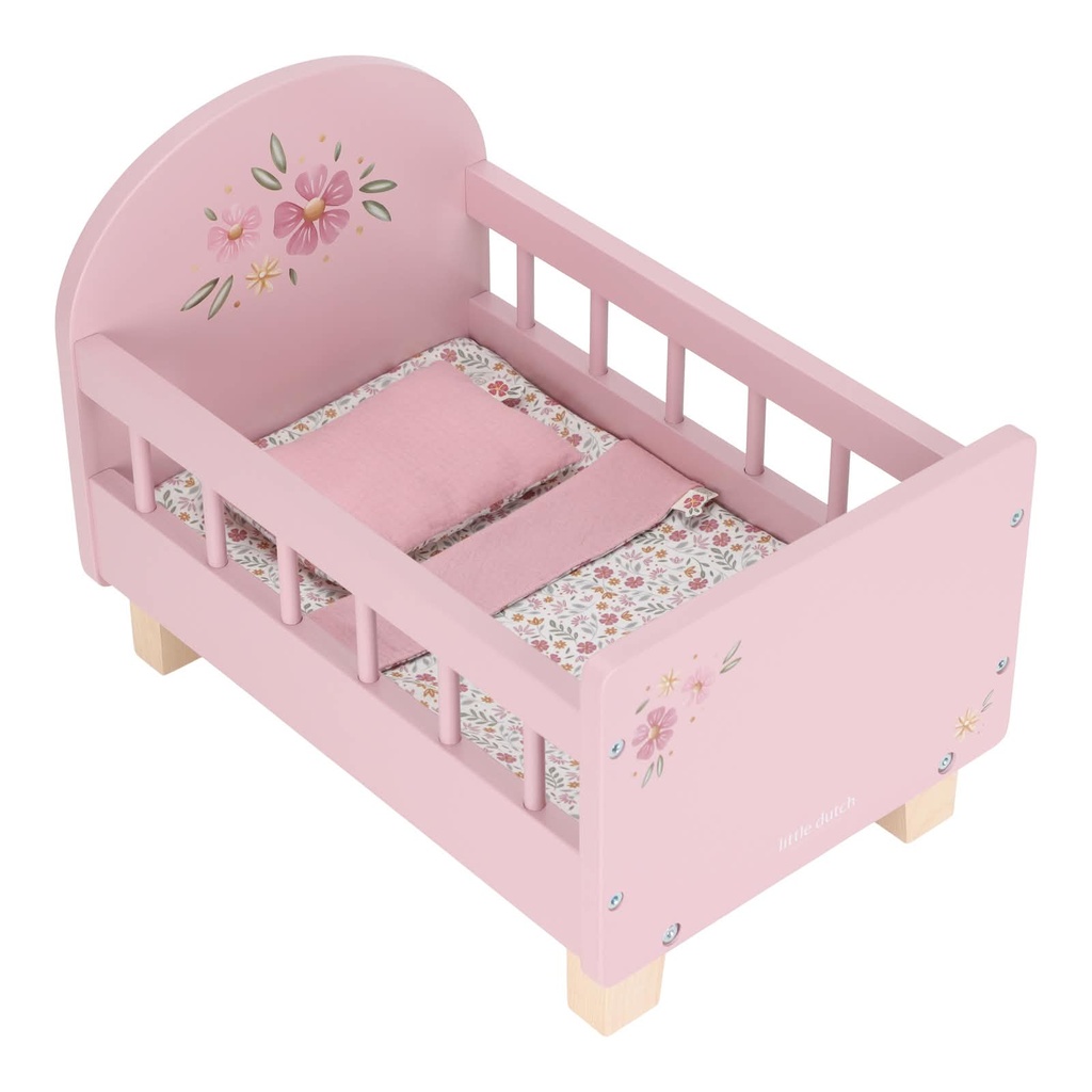 Houten poppenbed