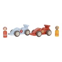 Houten pullback raceauto's