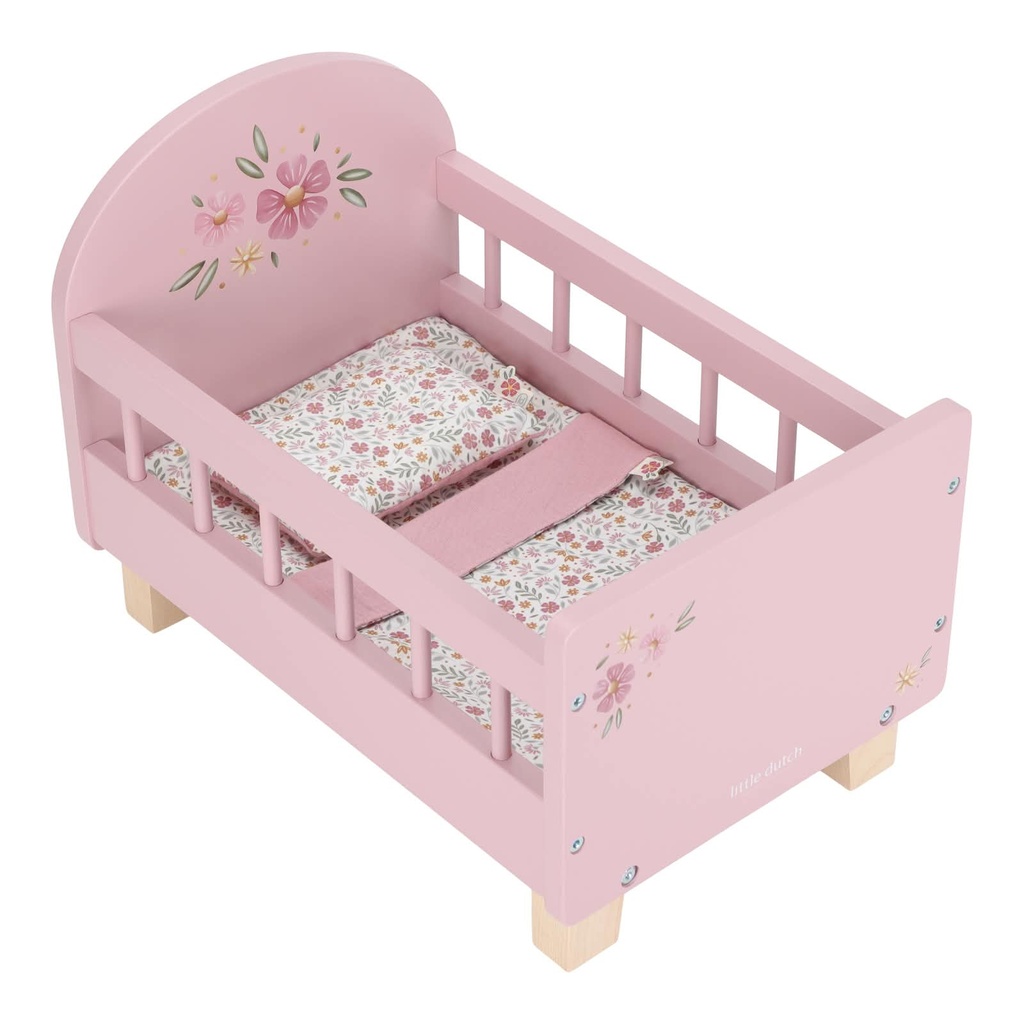 Houten poppenbed