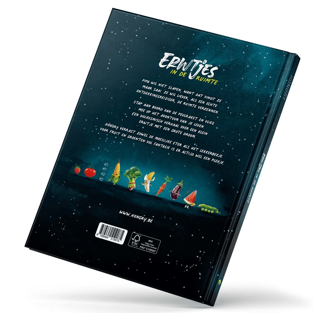 Erwtjes in de ruimte - prentenboek over fantasie