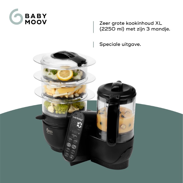 Mixer/stoomkoker nutribaby (+) xl (6 functies)