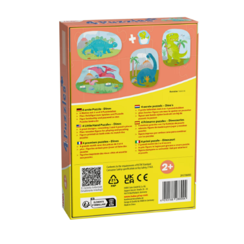 4 eerste puzzels - dino's