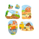 4 eerste puzzels - bouwplaats