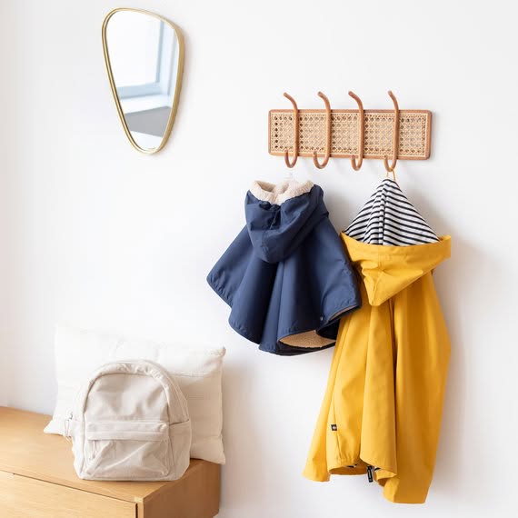 Poncho teddy + gecoated buitenkant