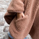Poncho teddy buitenkant + jersey
