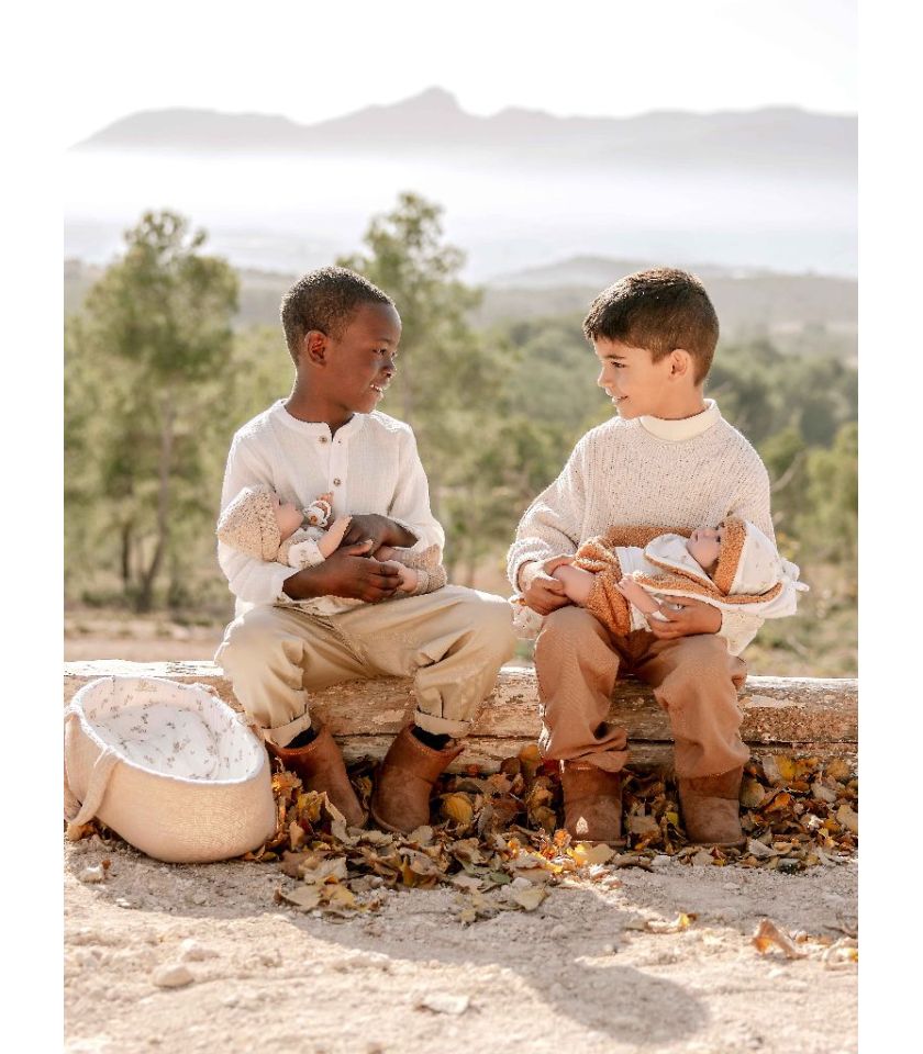 Pop Babyto jongen 33 cm met wiegje