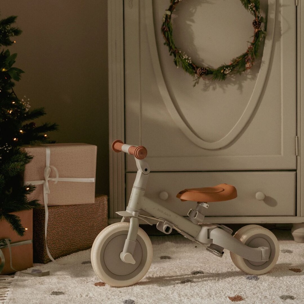 Driewieler 4 in 1 met duwstang