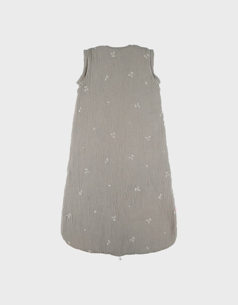 Winterslaapzak afneembare mouwen in gewatteerde mousseline (6m-2j/100 cm/van tog 2.0 tot 3.5)