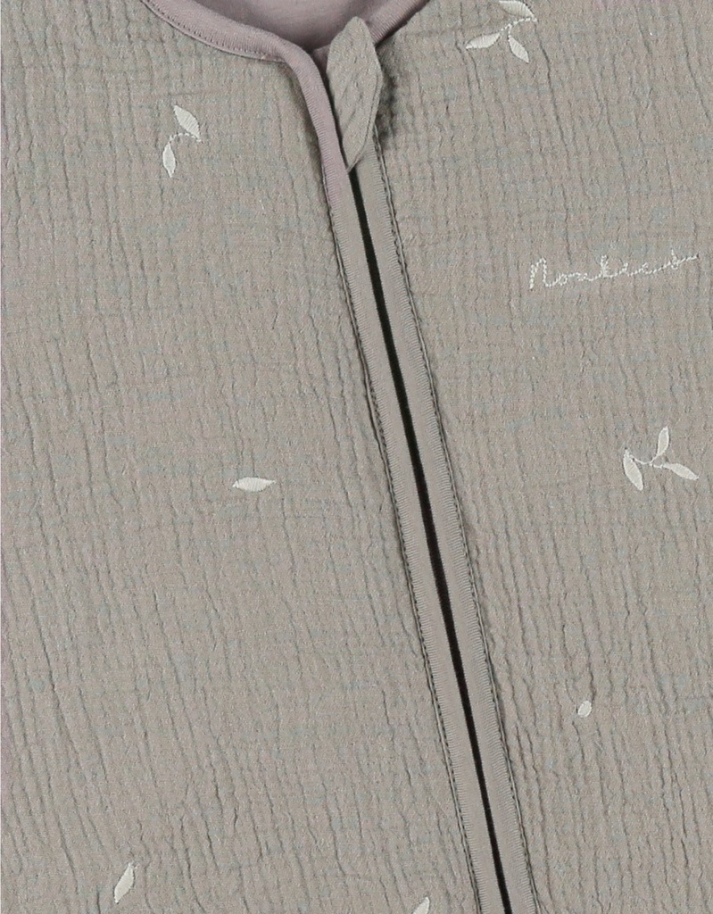 Winterslaapzak afneembare mouwen in gewatteerde mousseline (6m-2j/100 cm/van tog 2.0 tot 3.5)