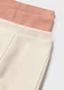 Baby leggings ribgebreid (2 stuks)