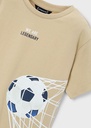 T-shirt korte mouwen met "goal" applicatie