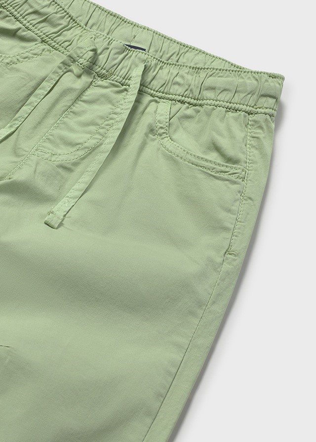 Broek - lange poplin broek met elastaan