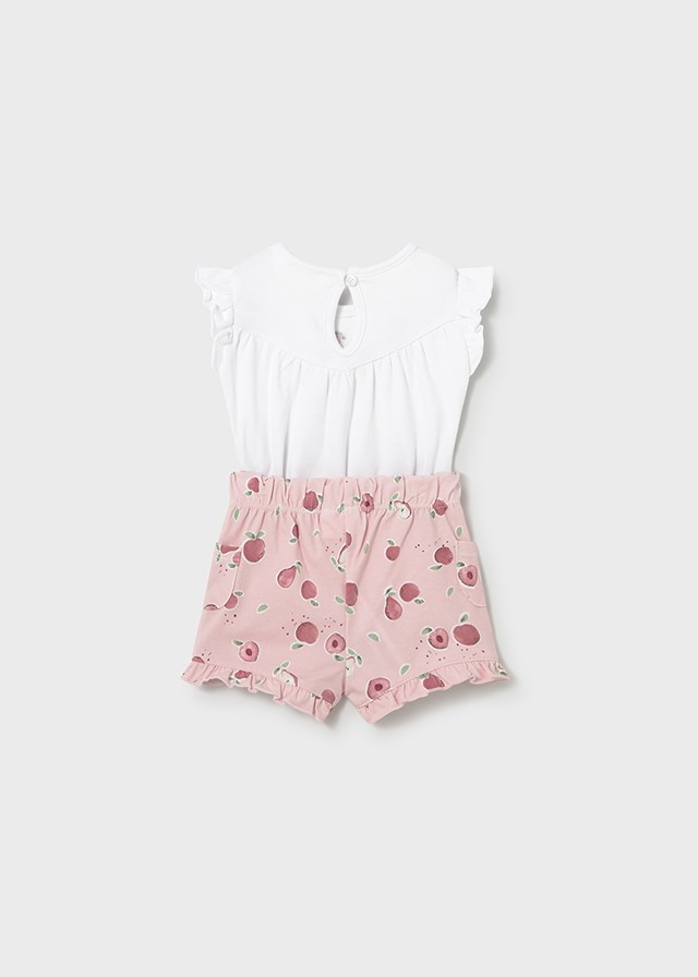 Babyset 2 bodies en 2 shorts