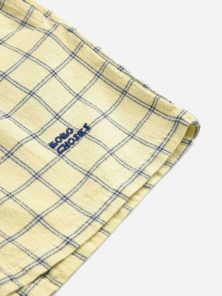 Short bermuda geweven pittig ruitpatroon
