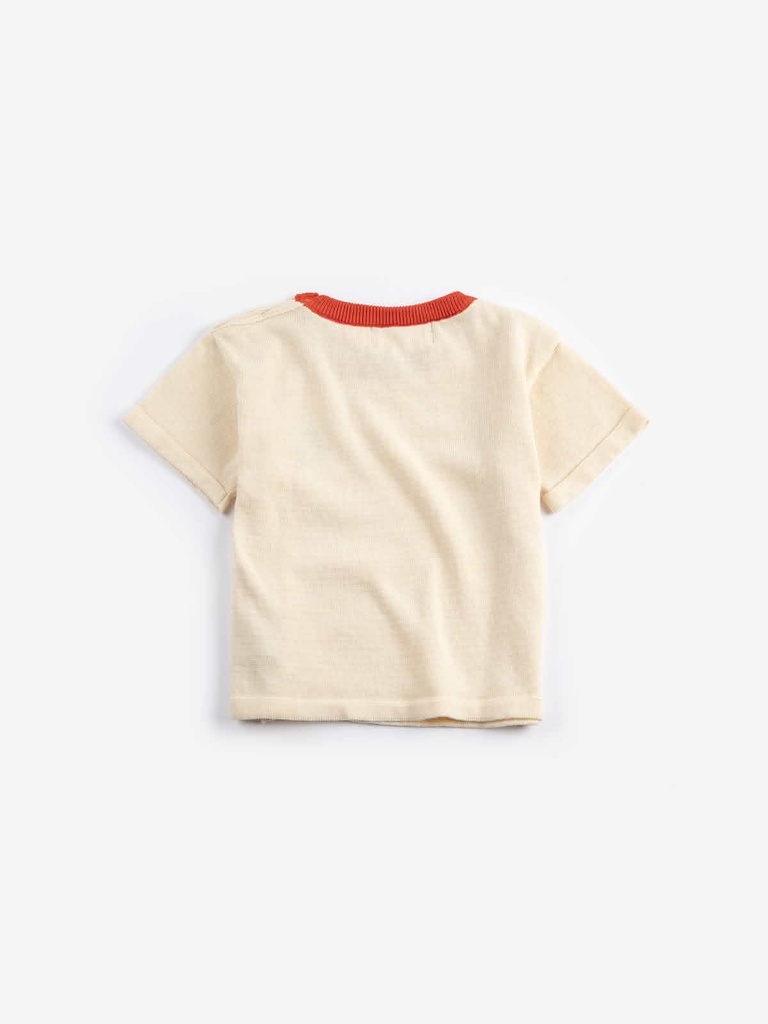 T-shirt gebreid knit pixel aardbei