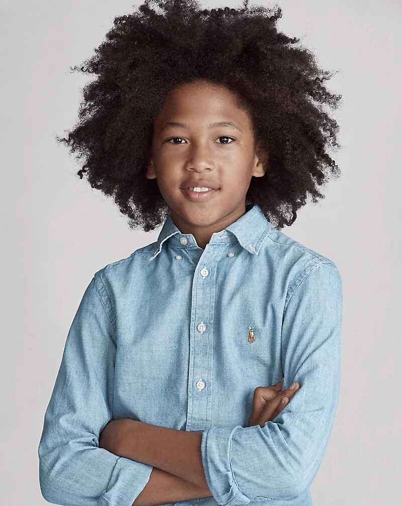 Hemd katoenen chambray (8j-18j)