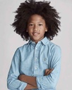 Hemd katoenen chambray (8j-18j)