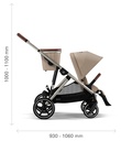 Kinderwagen Gazelle S NEW (taupe frame)