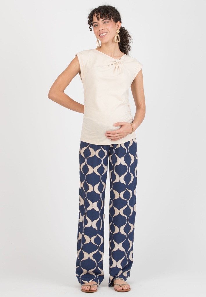 Zwangerschapsbroek Guendalina - geprinte viscose