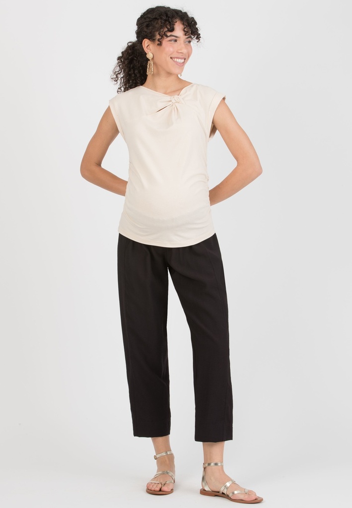 Zwangerschapst-shirt Paris met knoopdetail