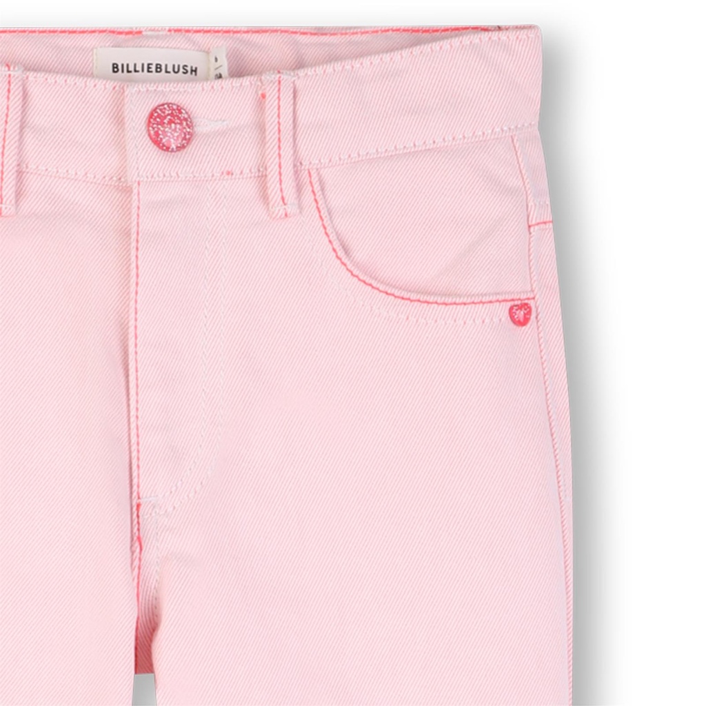 Broek twill comfort pailletten