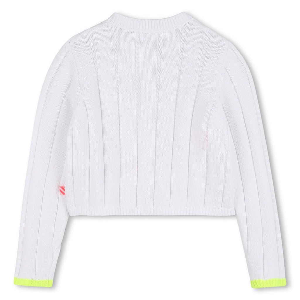 Wollen cardigan gebreid borduurlove