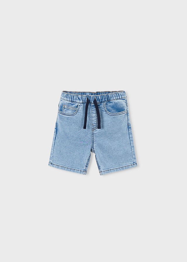 Bermuda zachte denim jogger