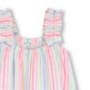 Jurk katoen streep glitterruffles