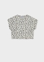 Cropped t-shirt met luipaardprint