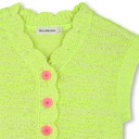 Wollen vest mouwloos glitterbadge