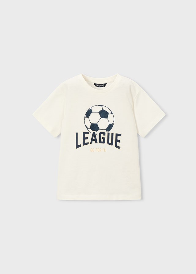 T-shirt korte mouwen met "league" applicatie