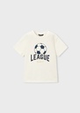 T-shirt korte mouwen met "league" applicatie