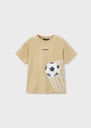 T-shirt korte mouwen met "goal" applicatie