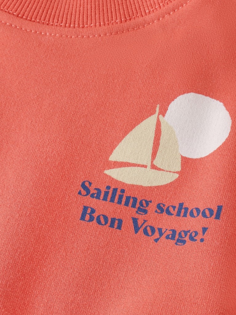 Sweater lange mouwen jersey softbasic