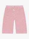 Broek straight fit seersucker stripe