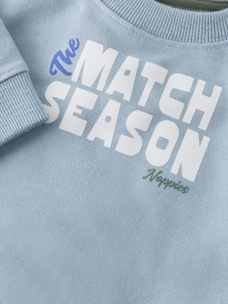 Sweater lange mouwen terry softbasic