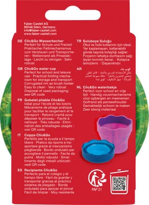 Opvouwbare watercup Clic&Go