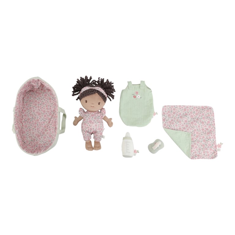Babypop in mandje