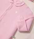 Pyjama in effen velours met kraag
