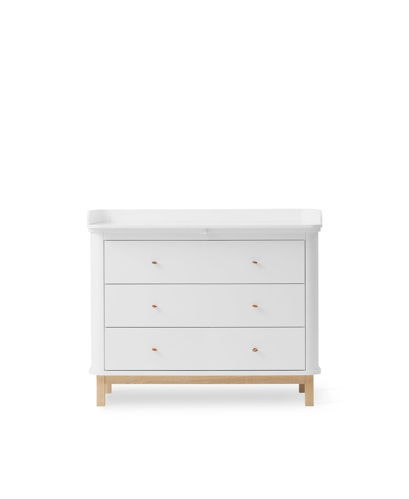 Commode met 3 laden en verlengstuk Wood