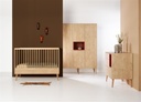 Bed + commode + kast (natural oak) - toonzaalmodel (enkel afhaling)