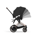 Kinderwagen set e-Priam comfort rosegold (incl. draagmand  en buggyzit)