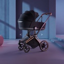Kinderwagen set e-Priam comfort rosegold (incl. draagmand  en buggyzit)