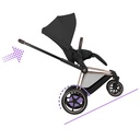 Kinderwagen set e-Priam comfort rosegold (incl. draagmand  en buggyzit)