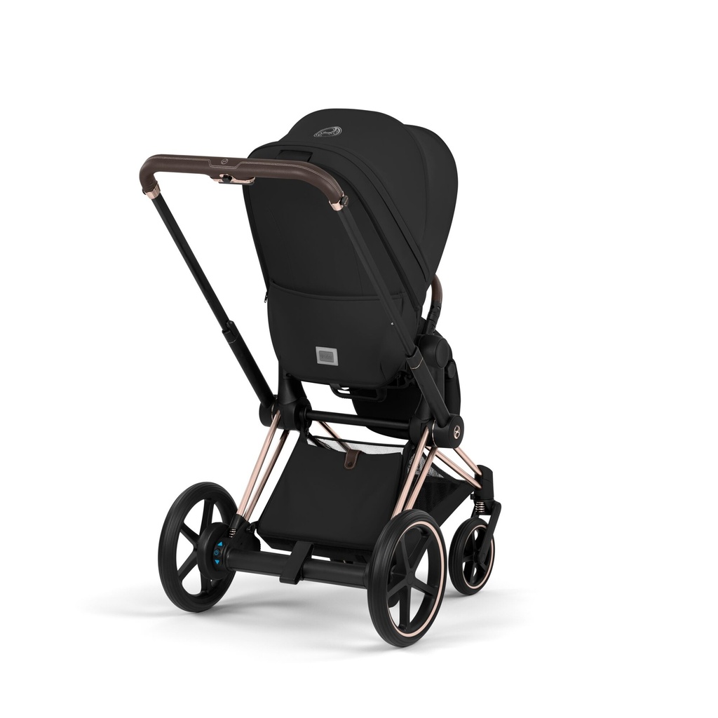 Kinderwagen set e-Priam comfort rosegold (incl. draagmand  en buggyzit)