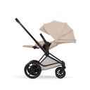 Kinderwagen set e-Priam comfort matt black (incl. draagmand  en buggyzit)
