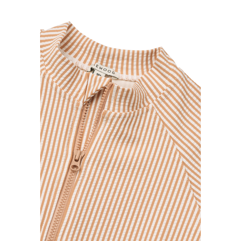 Zwemjumpsuit Max seersucker korte mouwen