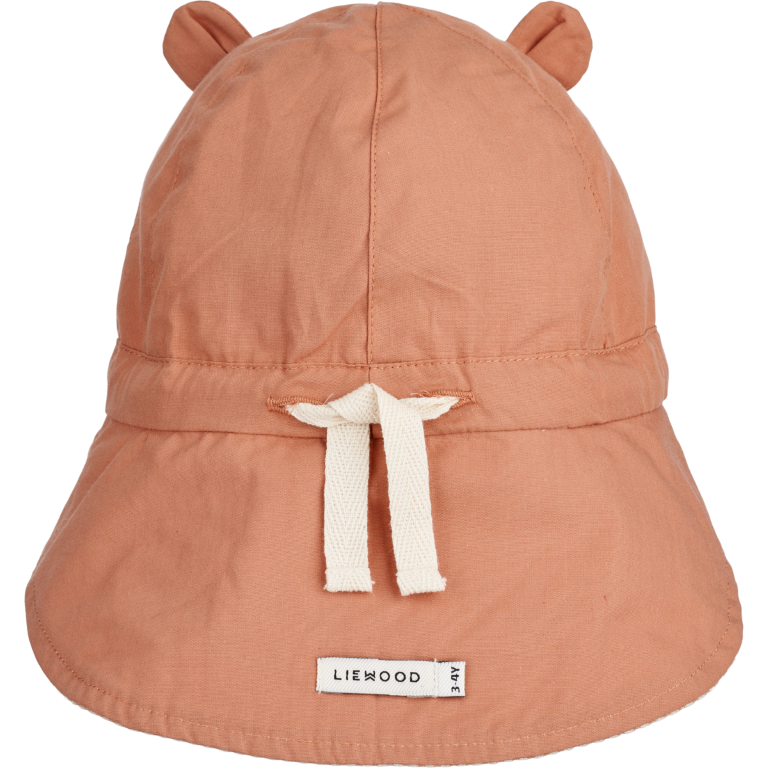 Zonnehoed Gorm omkeerbaar in seersucker met nekbescherming